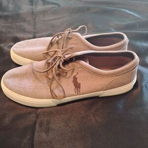 Men's Shoes Size 11.5 tan sneakers laces casual